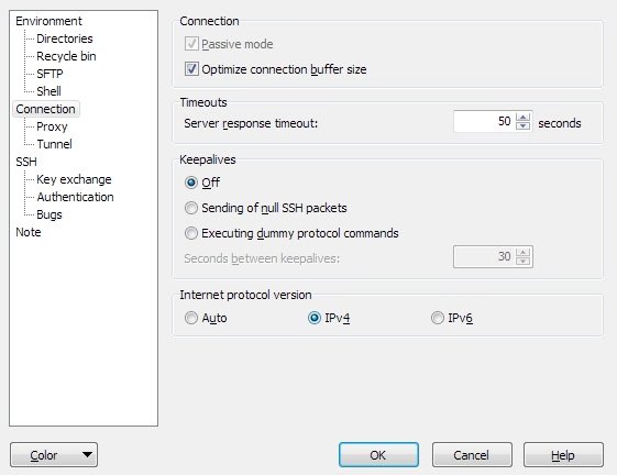 <?php echo _('Connection optimizations'); ?>